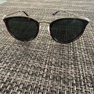 Cole Haan CH9007 215 Tortoise Polarized Sunglasses Gold/Tortoise Frame Gray Lens